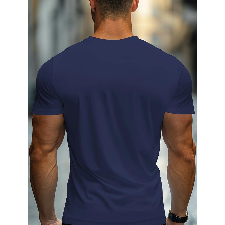 Tricou de umăr pentru bărbați la modă cu imprimeu caligrafic Paris