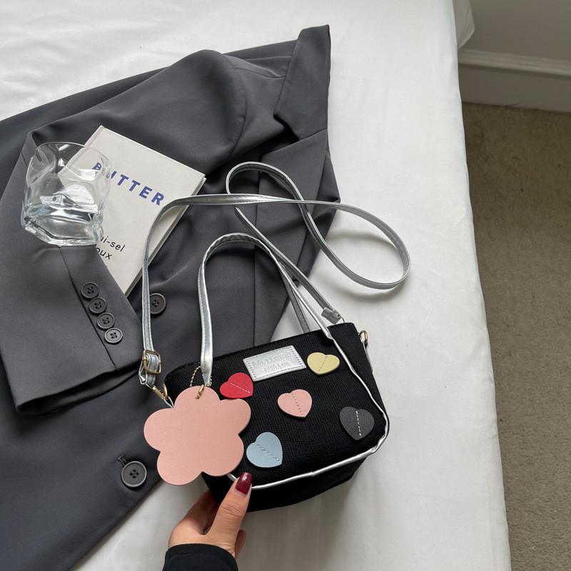 Модная летняя женская сумка-ведро 2024 года из мягкого ПУ с шикарным дизайном чёрный