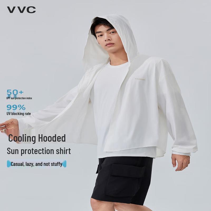 VVC Men s Hooded Ice Silk UV Protection Jacket L