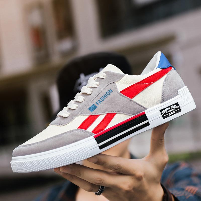 Summer Men's Shoes Breathable Canvas Shoes Men's Students Casual Board Shoes