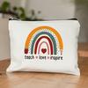 1pc Beautiful Rainbow Pattern Makeup Bag Travel Storage Bag
