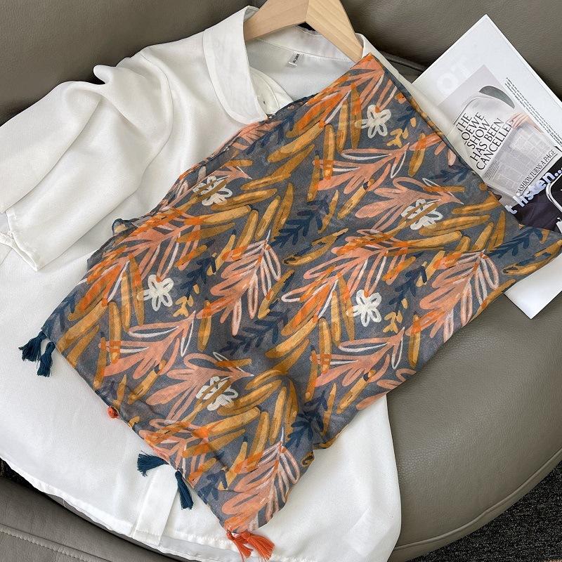 

Новый Роскошный Бренд Прекрасный Цветочный Кисточка Хлопок Вискоза Шаль Шарф Женский Высокое Качество Мягкий Палантин Пашмина Стола Буфанда Мусульманский Хиджаб