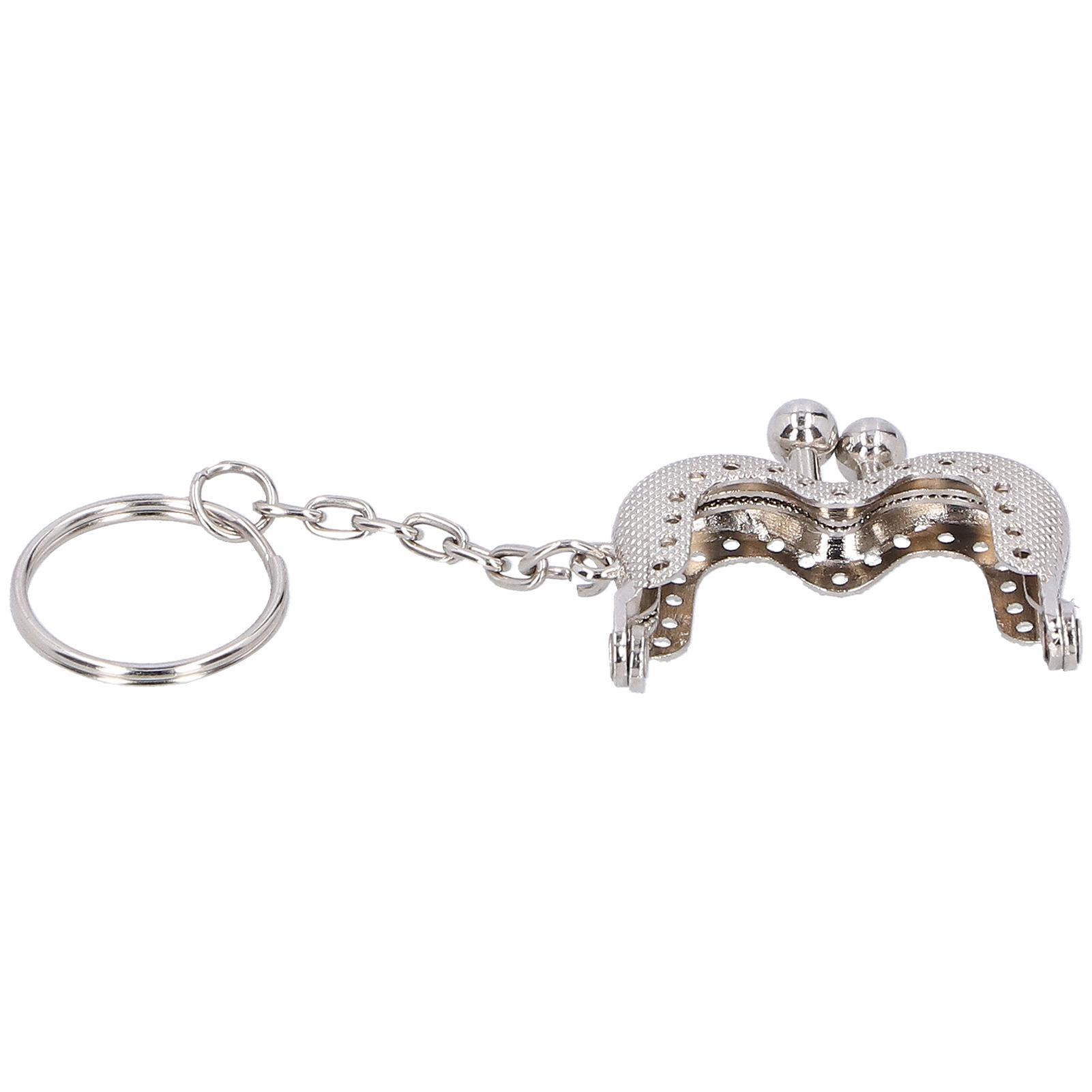 

Металлическая рамка для кошелька с застежкой-поцелуем, ретро-тисненая портативная ручка для небольшой сумки своими руками, 5 см, серебро