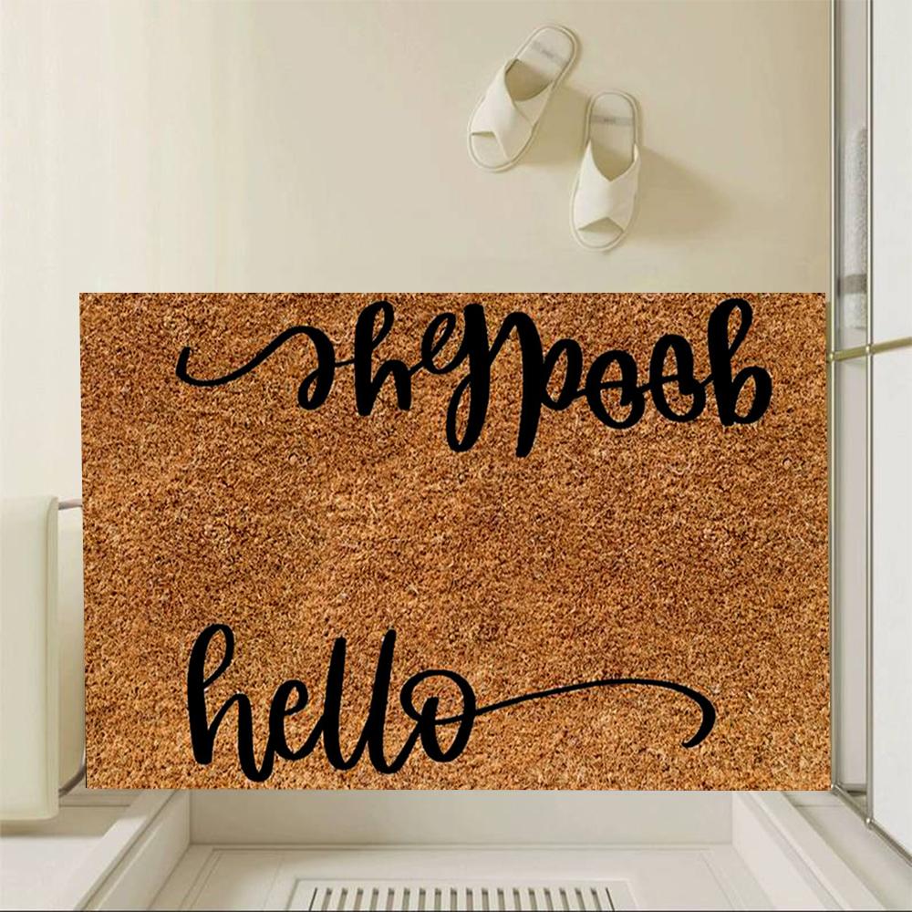 Hallo Tot ziens Deurmat Antislip Rubber Badkamer Keukenmat Tuin Garage Deur Vloerkleed Vloermat Tapijt 18inchx30inch