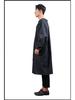 Unisex Reversible Long Denim Coat & Apron: Wear-Resistant, Long-Sleeved, Back Tie, Loose Fit