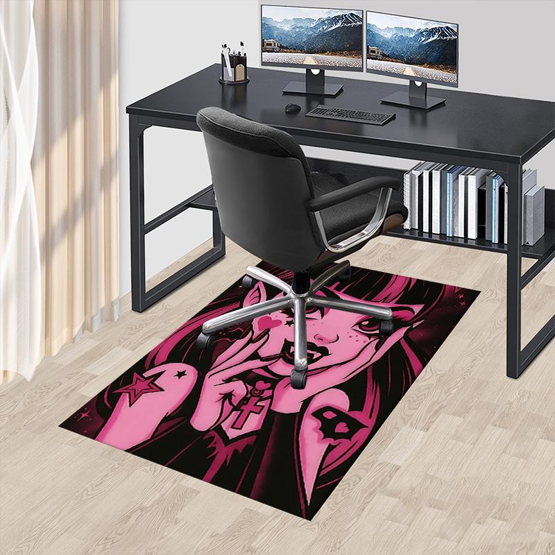 

Vampire Gothic Vampire Office Chair Mat Gothic Home Decor, Sofa Carpet, Office Rug Gift for Women, Suitable for Bedroom, Living Room 60cm by 90cm