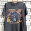 Vintage 00s HammerFall T Shirt Threshold Swedish Heavy Power Metal Band Merch Tee Size L