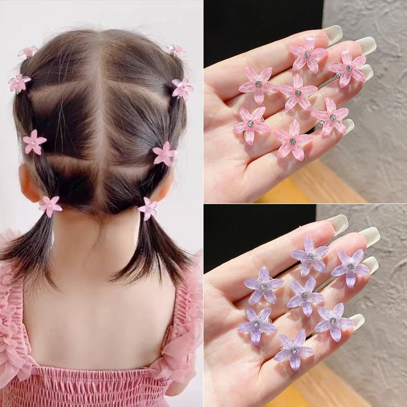 Children's Hair-Friendly Mini Flower Claw Clips for Girls