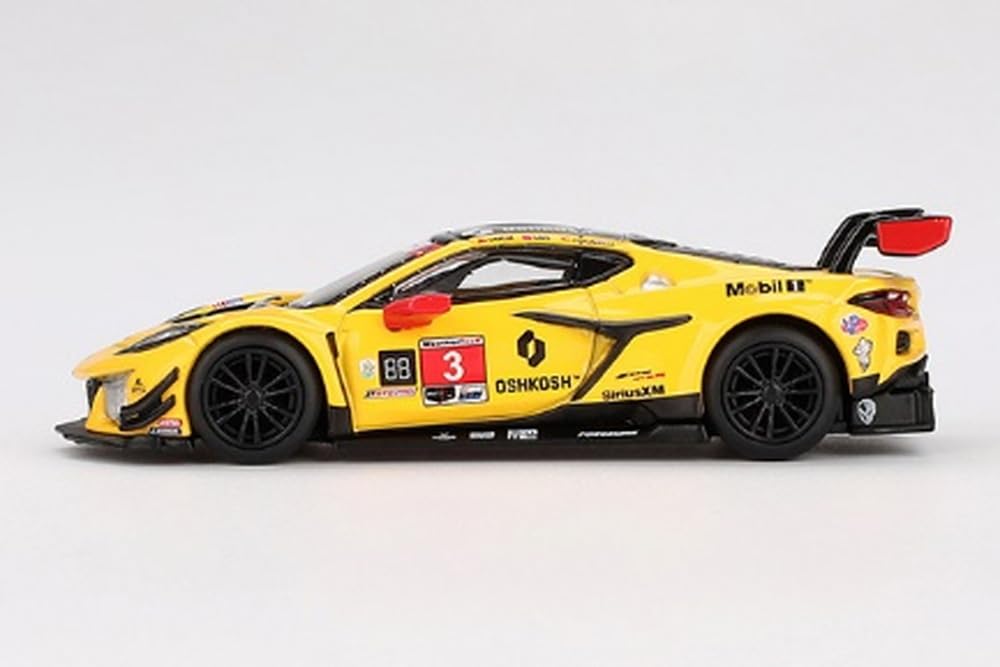 MINI GT Scale Chevrolet Corvette Z06 IMSA 24 Hours of Daytona 2024 Corvette Racing by Pratt Miller Motorsports Model 1/64 Model GT3.R #3 (Finished