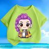 Boys' and Girls' Fashionable KPOP Hunting Girl Group Rumi's T-shirt Summer Children's Loose Pure Cotton T-shirt