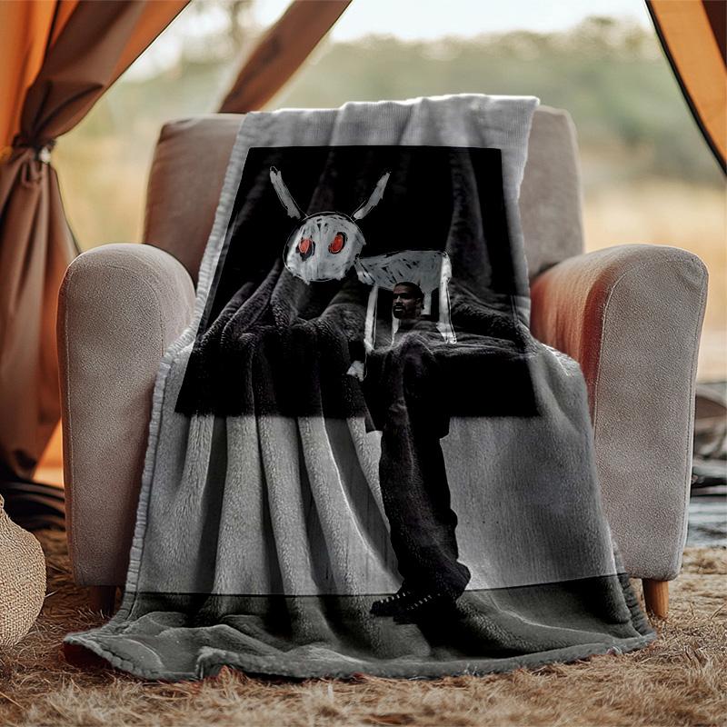 Drake Flannel Blanket Soft Warm All-Season Throw, Design for Camping, Car Travel, Hiking Sofa, Bed, Office Perfect Gift for Parties