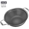Wok Wutuo din Oțel Inoxidabil, Dublă Față Antiaderent, Compatibil cu Inducție
