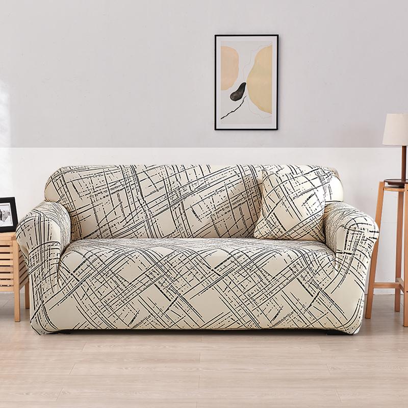 Sofa Cover Geometric Couch Cover Pets Corner L Shaped Chaise Longue Sofa Slipcover 1Pc