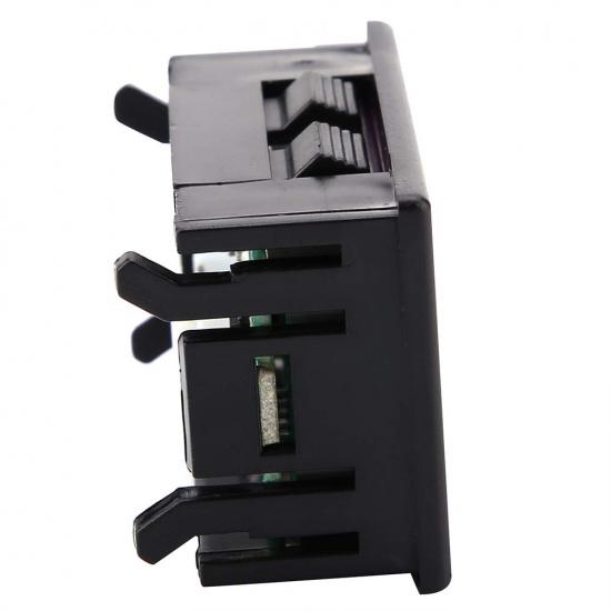 Voltage Meter, Voltmeter 0.56inch Two Wire Digital LED Display Voltage Meter for 12V 24V Battery Car (Font Backlight Color Blue)