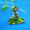 Blucome New Green Snake Brooch Acrylic Animal Brooch for Women Men Suit Scarf Hat Lapel Pins