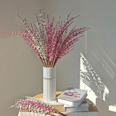 Simulation Flower Pe Roll Spring Flower Jasmine Simulation Flower Plum Blossom Home Decoration Bouquet Fake Flower Wedding House Warming