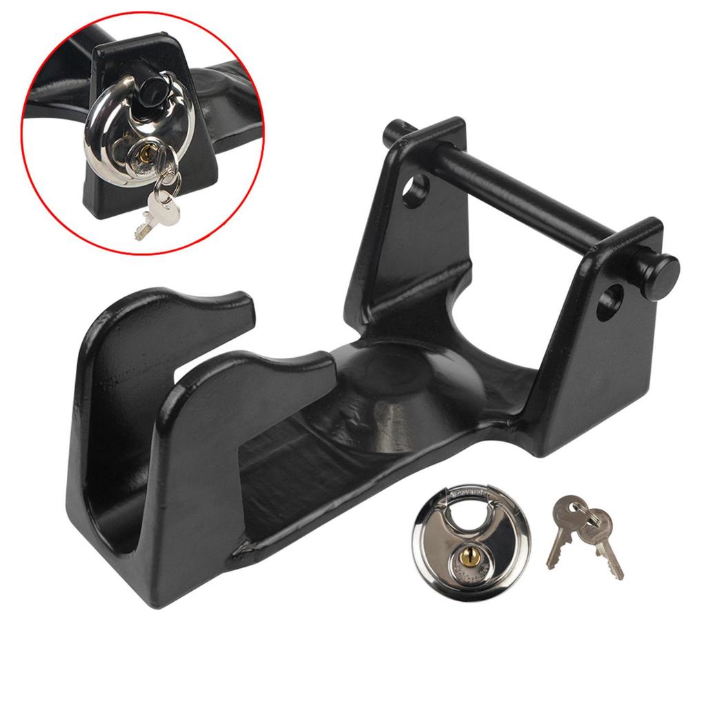 High Strength Gooseneck Coupler Trailer Lock Secure Hitch Pin Ball Locking Device for Rvs Caravan and Hauling Vehicles