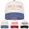 Gorras de Béisbol Bordadas con Letras 'God Is Good' Unisex Primavera Otoño al Aire Libre Ajustables Casuales Sombrero para el Sol Gorra Deportiva