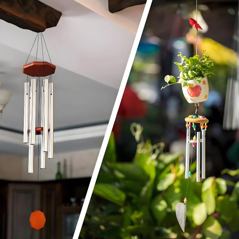 30pcs Handmade Diy Silver Wind Chime Pipe, Suitable for Garden, Eaves, Garden, Branches, Etc., Handmade Wind Chime Raw Material