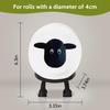Sheep Toilet Roll Holder - Funny Toilet Paper Holder Free Standing Bathroom Set - 3D Printed Black Sheep Loo Roll Holder - Hilarious Tissue Paper