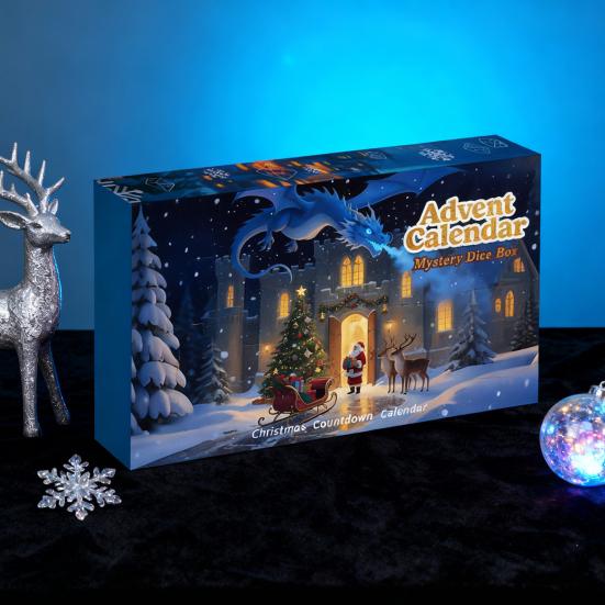 2025 DND Dice Advent Calendar 24 Days Educational RPG Game Sacred Box Unique Gift for Dungeons And Dragons Fans