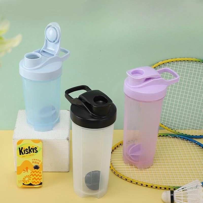 700ML Portable Fitness Water Cup, Meal Replacement Milkshake Cup, Protein Powder Shaker Cup, Graduated Mixing Cup