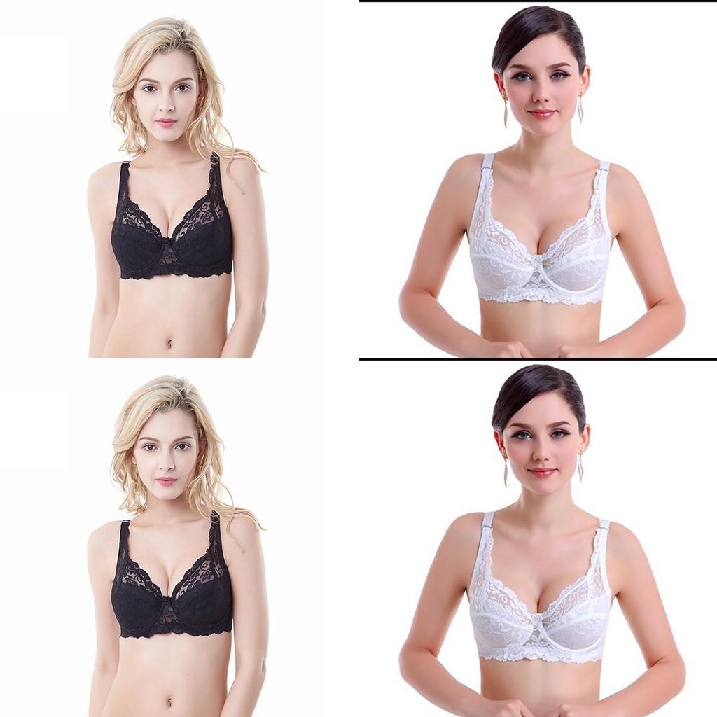 Eleganter Damen-Vollschalen-BH in Übergröße mit Spitze und verstellbaren Trägern