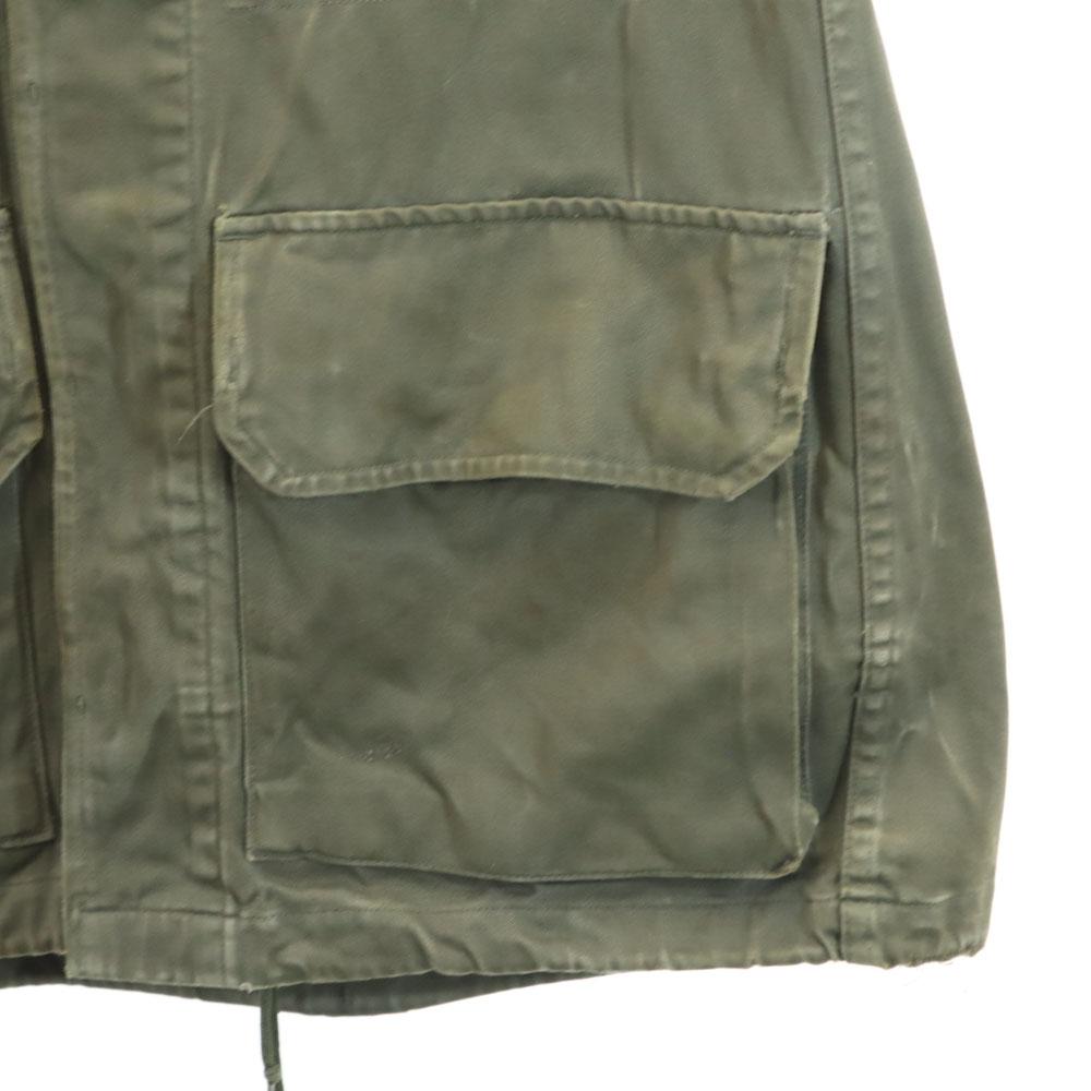 FRENCH ARMY 70s Vintage F2 Hoodie Military jacket 92C olive Men's Used