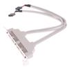 4 Port Usb 2.0 To 9 Pin Mainboard Header Bracket Extension Cable For Pc Panel