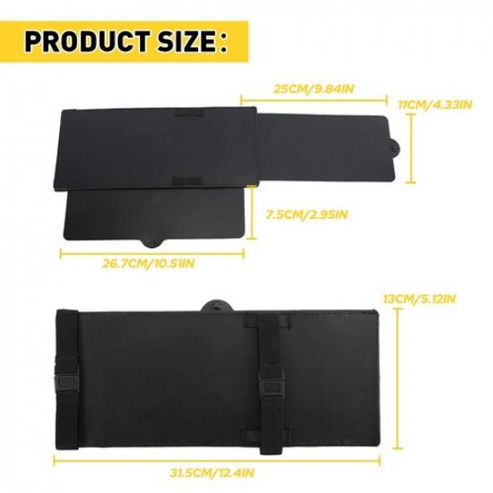 Autosonnenschutz 1 Stück Für Sonne Verlängerbar Sonnenblende Schild Blendschutz Erweiterung Fahren Universell