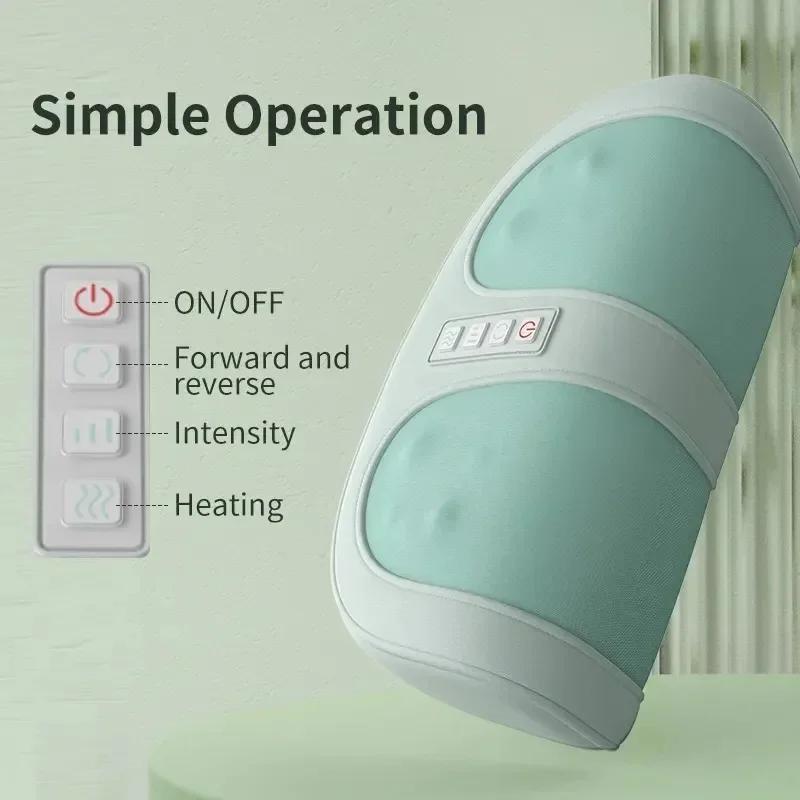 Electric Foot Massager Infrared Heating Health Care Therapy Deep Tissue Muscles Relieve Fatigue Vibrator Help Sleep Relax Muscle