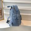 Denim Ryggsäck Dam Ryggsäck med stor kapacitet Student Skolväska