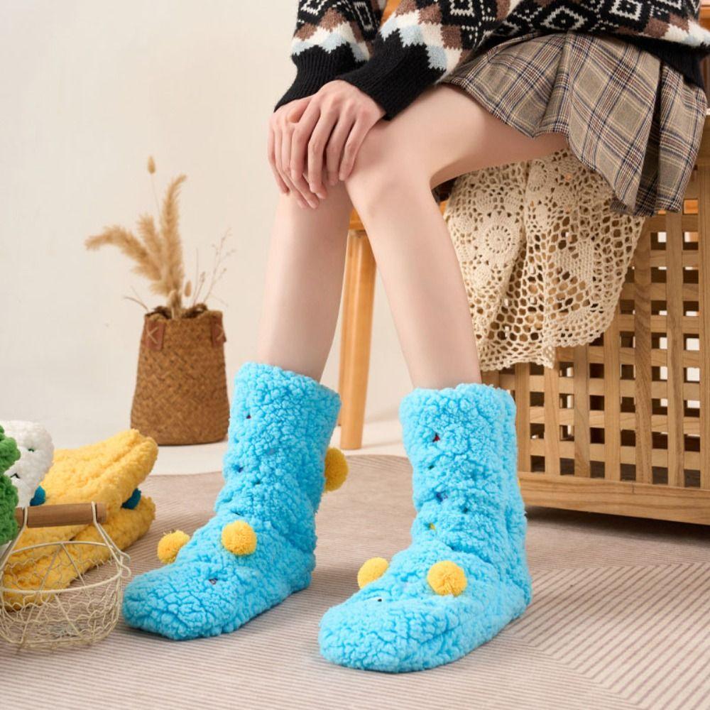 Mid Tube Thickened Floor Socks Plush Fleece Sock Women Soft Sleeping Slipper Socks Men Women