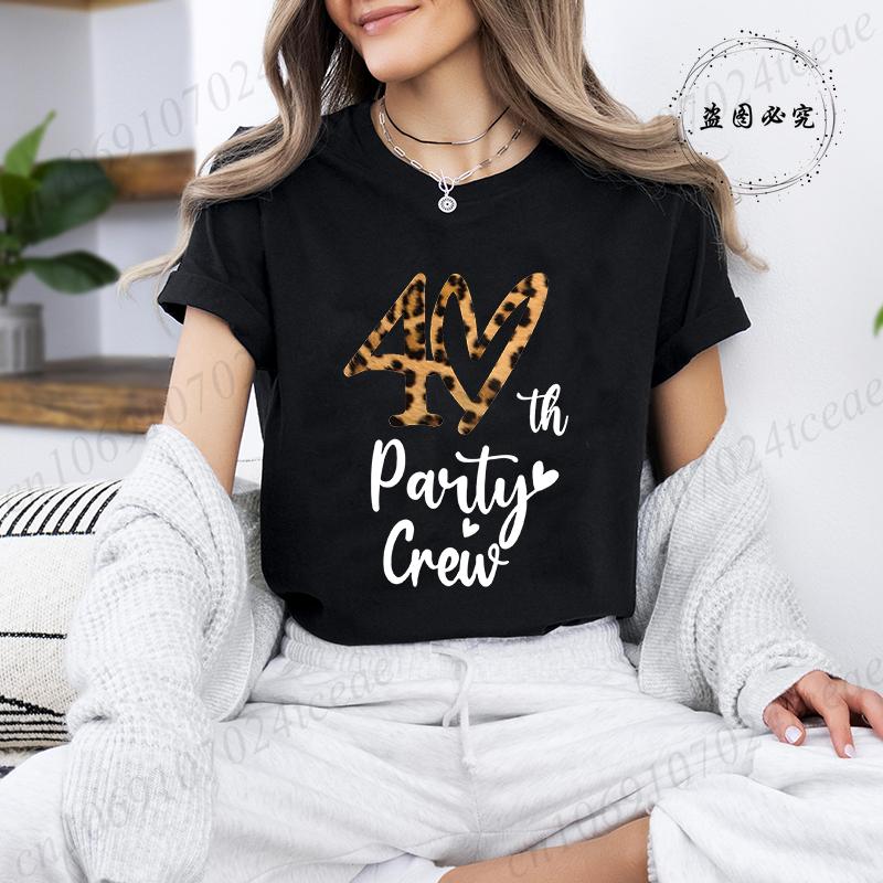 Unisex'S Casual T-Shirts It's My 40th Birthday Leopard Print T-Shirt Short Sleeve Top Casual Wear Birthday Party Graphic Tee Tops