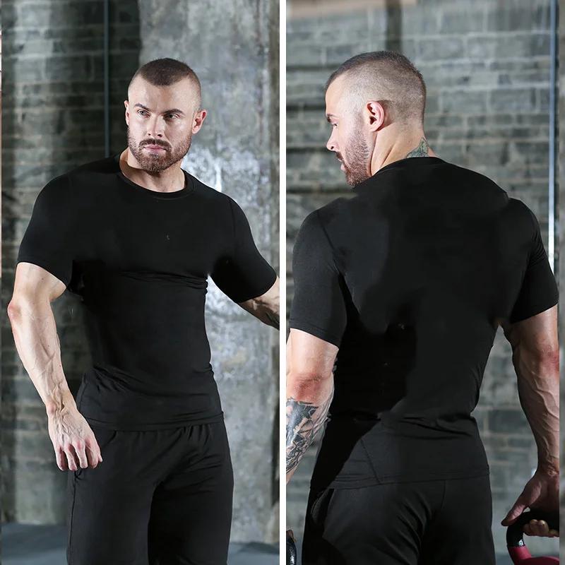 Training and Exercise T-shirt Anime Baki Hanma Men Running T-Shirt Compression Shirt Gym Fitness Short Sleeve Jogging Sportswear