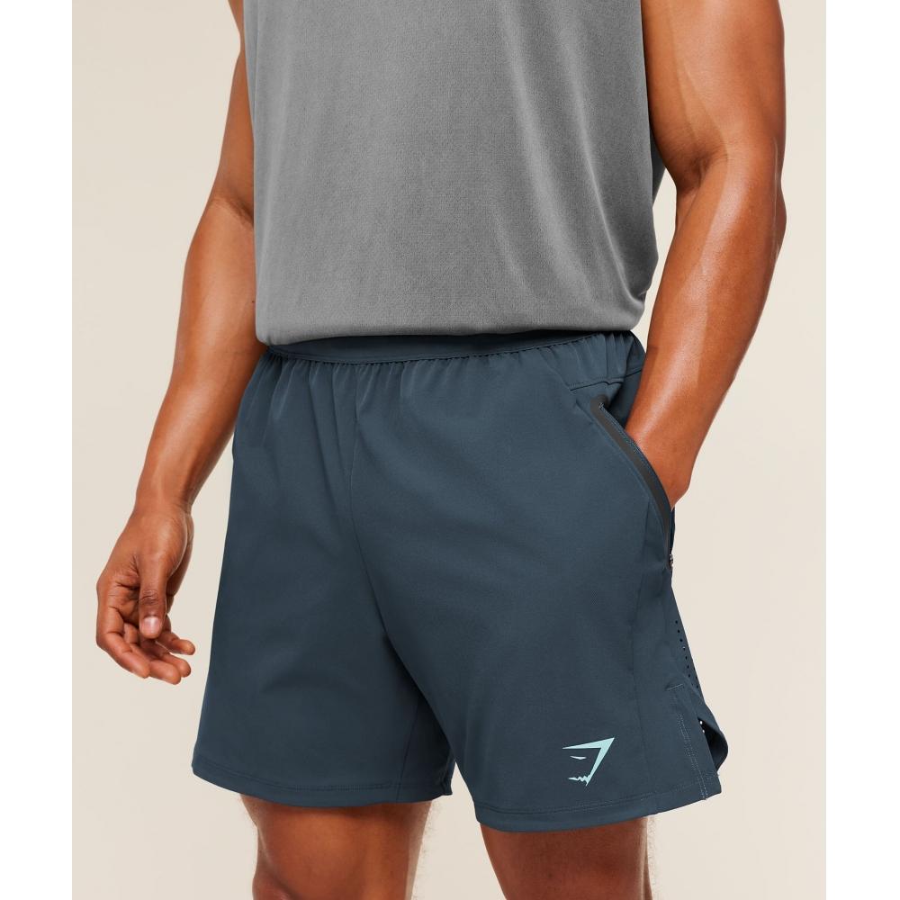 Gymshark Sport Hybrid Short Stealth Blue A3c9m Ud6s