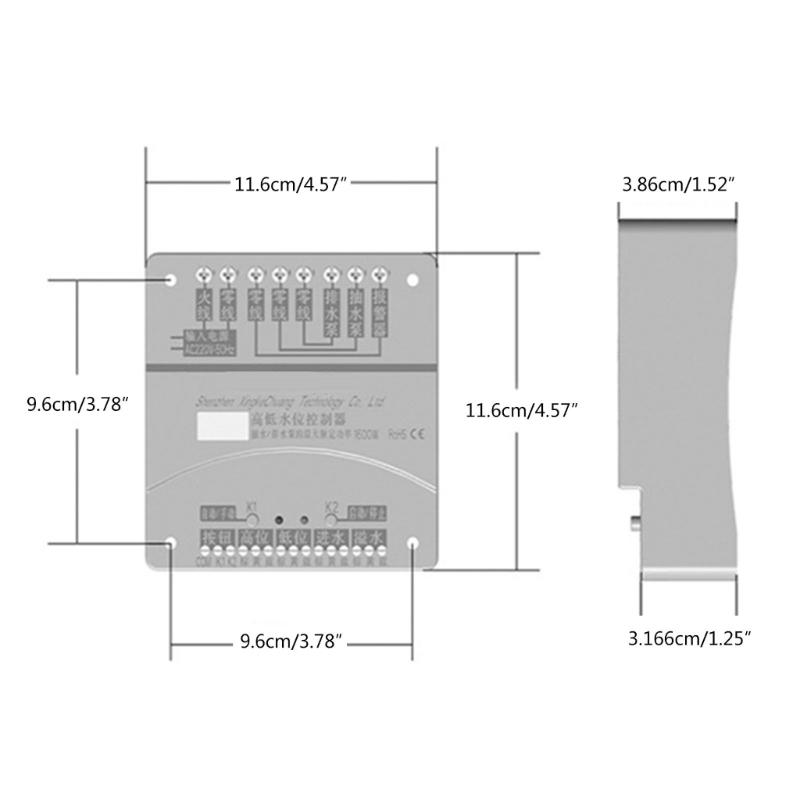 Non-Contact Water/Liquid Level Sensor  for Industrial Production, Aquarium, Agriculture, Gardening,DC12V 24V AC110-220V