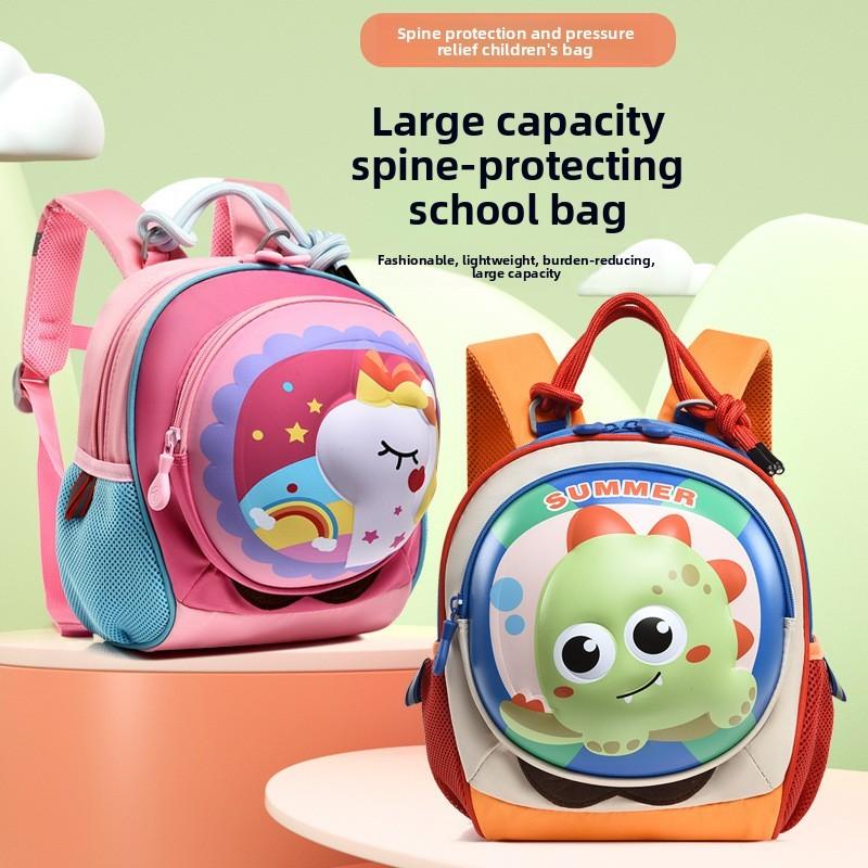 Pattern Dinosaur Horse Kids Backpack With Lightweight Schoolbag Cute Bag Gift