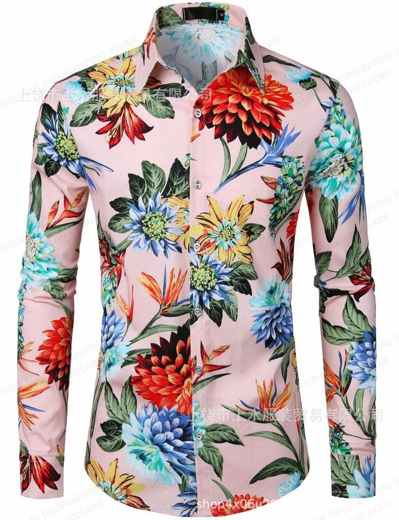 Camicia a quadri casual da uomo a maniche lunghe, versatile per l'uso quotidiano