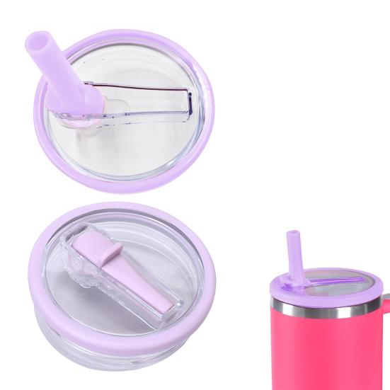 2 Coperchi Di Ricambio Antipolvere Per Tazza Stanley 1134g E Simili - Ermetici E A Prova Di Fuoriuscita Con Foro Per Cannuccia - Accessori In ABS Trasparente