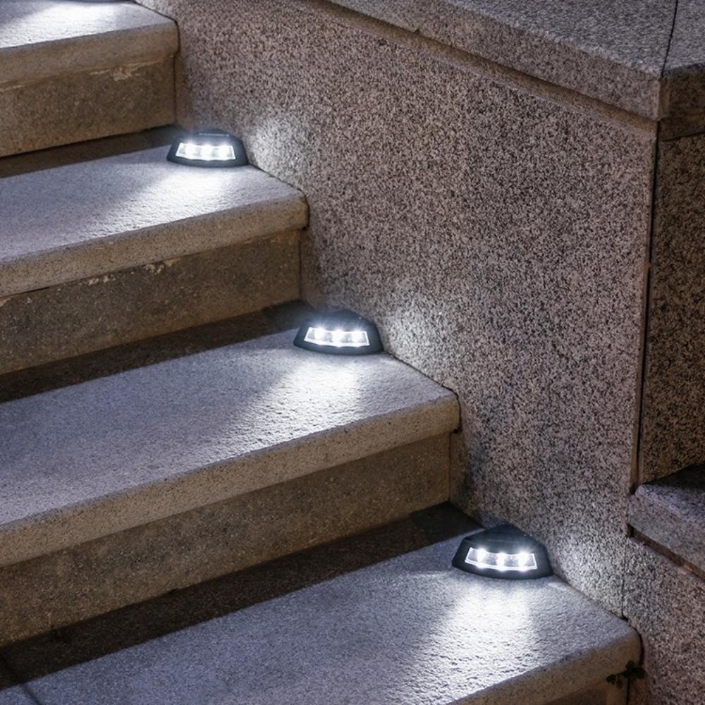 4/1Pcs NEW Solar Step Lamp Outdoor Home Garden Staircase Patio Lights Steps Walkway Light Lamps Outdoor LED Decorative Solar Step Lamp