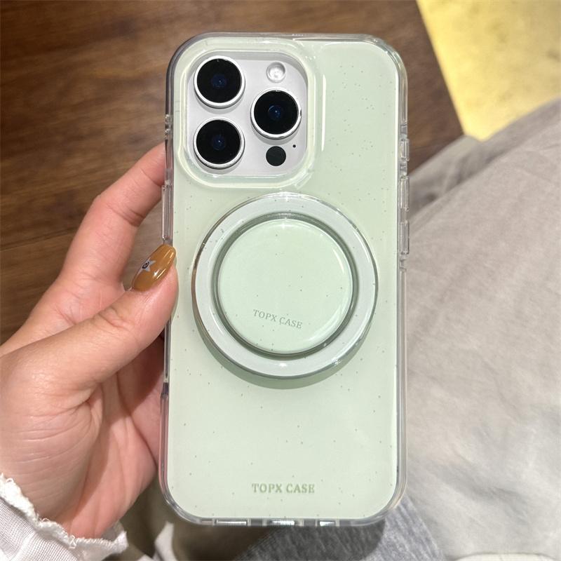 Fashion Macaron Cute Color Magnetic Phone Case For iPhone 16 Pro 15 14 17 Pro Max Back Cover with Stand Holder Cases for Magsafe