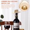Cowboy Hat Wine Packaging Funny Silicone Bottle Cap