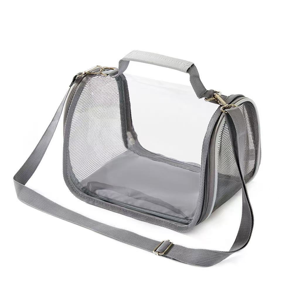 Kangdarpet Transparent Pet Bird Bag with Station Stick - for Parrots & Lizards, With Lizard Enclosure, for Outgoing & Travel