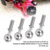 4 Pièces Rotule Vis à Tête Sphérique en Acier Inoxydable pour ARRMA INFRACTION 6S 1/7 pour TYPHON 6S 1/8 Voiture RC Argent