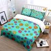 Colorful Paw Print Gift Set Soft Comfortable Duvet Cover Bedding Set Included 1*Duvet Cover & 2*Pillowcases, Gift