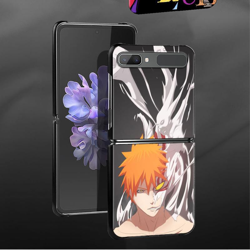 Japanische Comics Bleach Kurosaki Ichigo Hülle für Samsung Galaxy Z Flip 4 Z Flip3 5g Hülle für Galaxy Z Flip Pc Hard Phone Shell