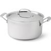 744-24 Chef's Classic Stainless Stockpot with Cover, 6-Quart,Silver