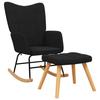 VidaXL Chaise à Bascule avec Tabouret Siège de Relaxation Fauteuil de Salon Salle de Séjour Siège de Salon Maison Intérieur 328024