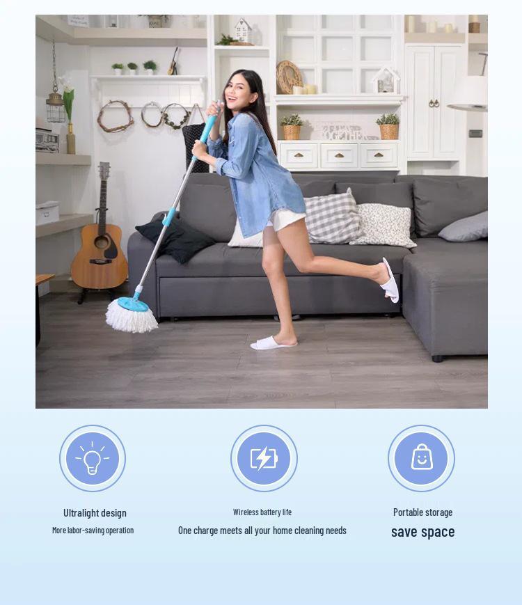 Automatic Smart Mop-Sweep Robot with Integrated Vacuum and Large Water Tank